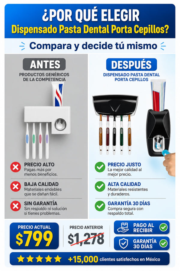 Dispensado Pasta Dental Porta Cepillos - imagen 4