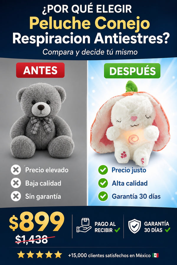 Peluche Conejo Respiracion Antiestres - imagen 4