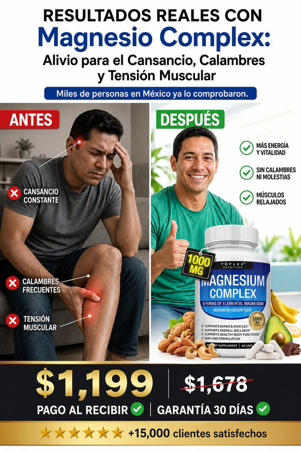 Magnesio Complex: Alivio para el Cansancio, Calambres y Tensión Muscular - imagen 4