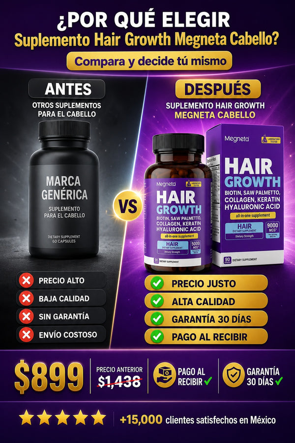 Suplemento Hair Growth Megneta Cabello - imagen 4