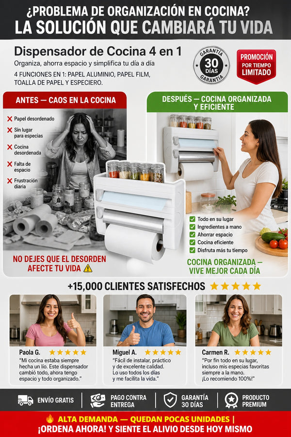cDispensador De Papel Cocina 4 En 1 - imagen 4