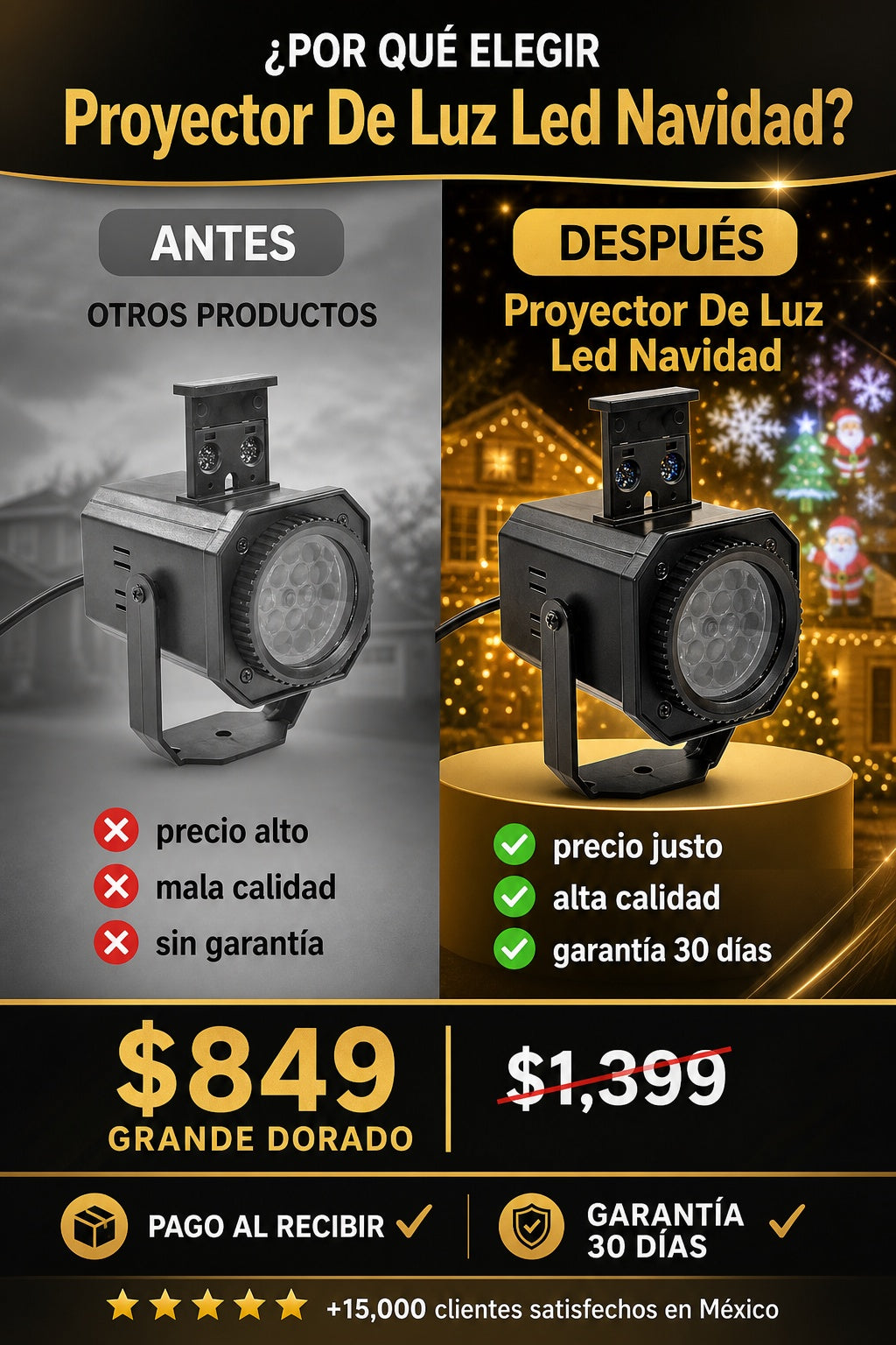 Proyector De Luz Led Navidad - imagen 4
