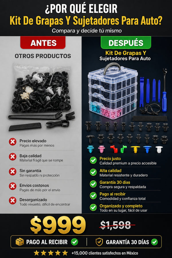 Kit De Grapas Y Sujetadores Para Auto - imagen 4