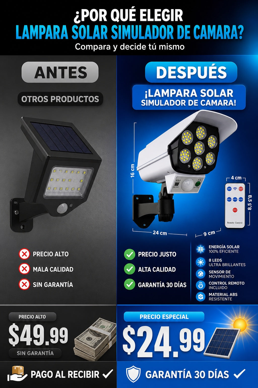 Lampara Solar Simulador De Camara - imagen 4
