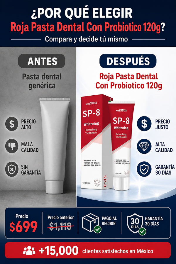 Roja Pasta Dental Con Probiotico 120g - imagen 4