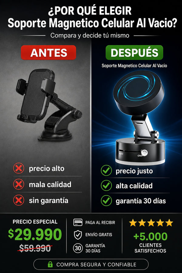 Soporte Magnetico Celular Al Vacio - imagen 4