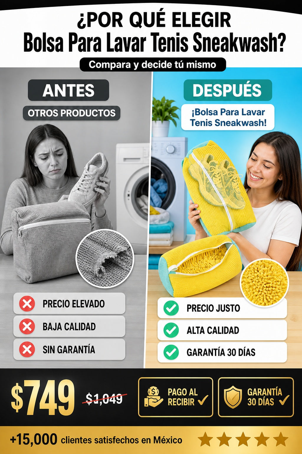 Bolsa Para Lavar Tenis Sneakwash - imagen 4
