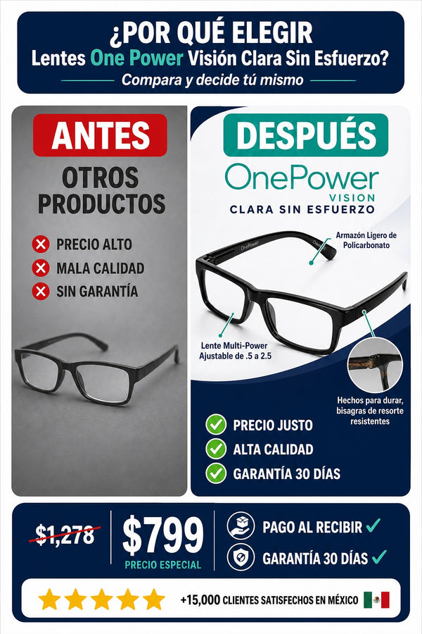 Lentes One Power Visión Clara Sin Esfuerzo - imagen 4