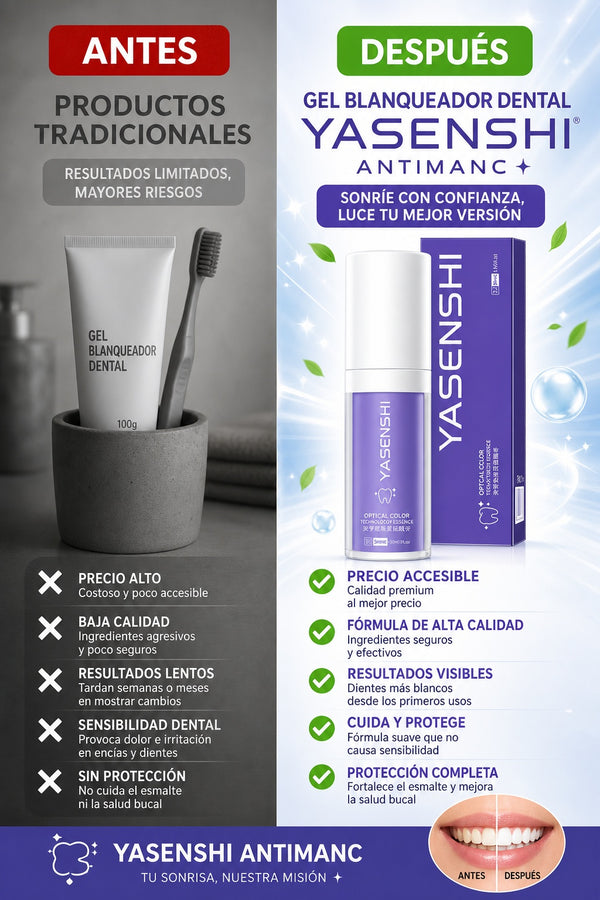 Gel Blanqueador Dental Yasenshi Antimanc - imagen 4