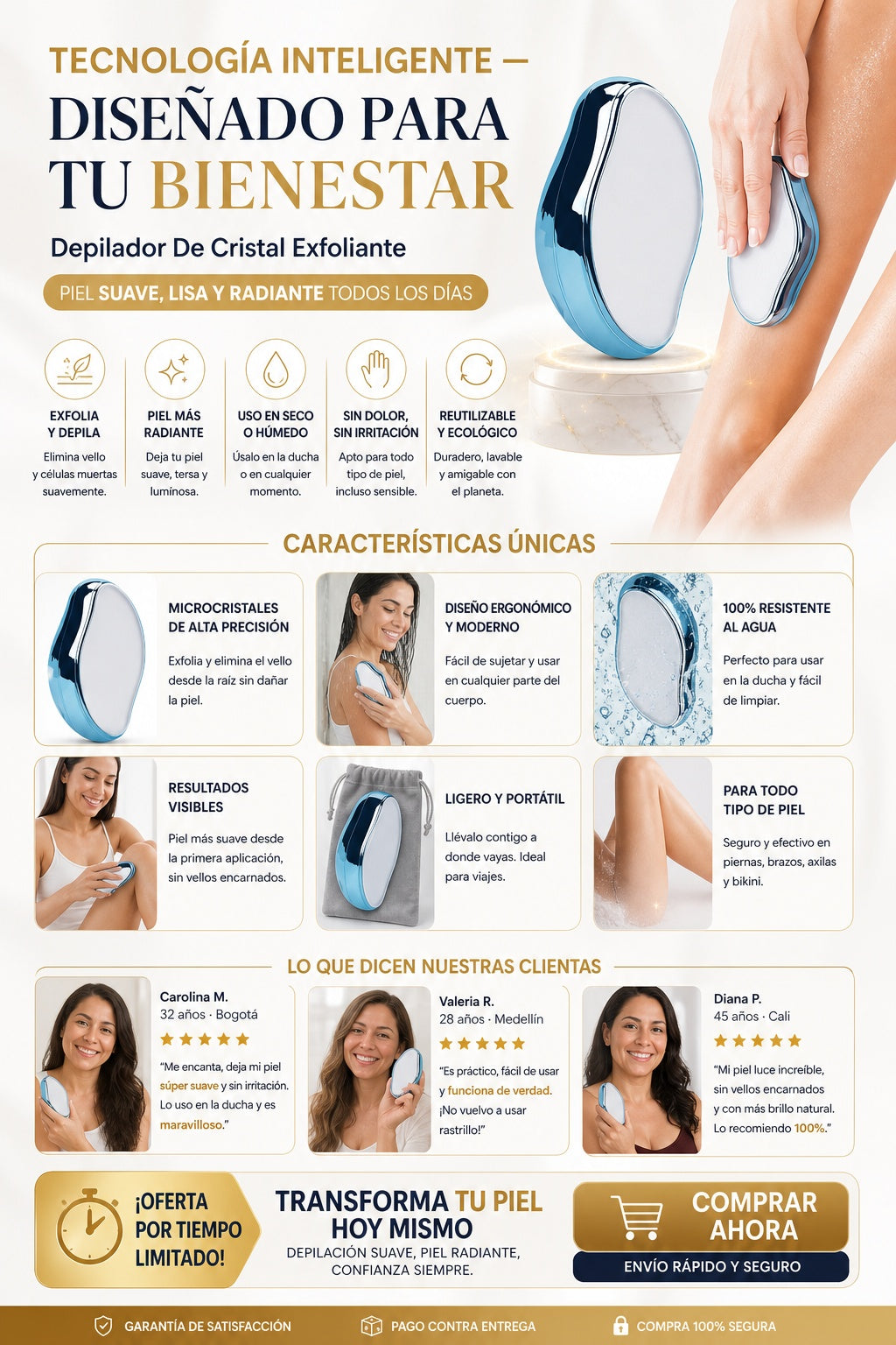 Depilador De Cristal Exfoliante - imagen 5