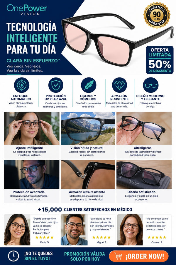Lentes One Power Visión Clara Sin Esfuerzo - imagen 5
