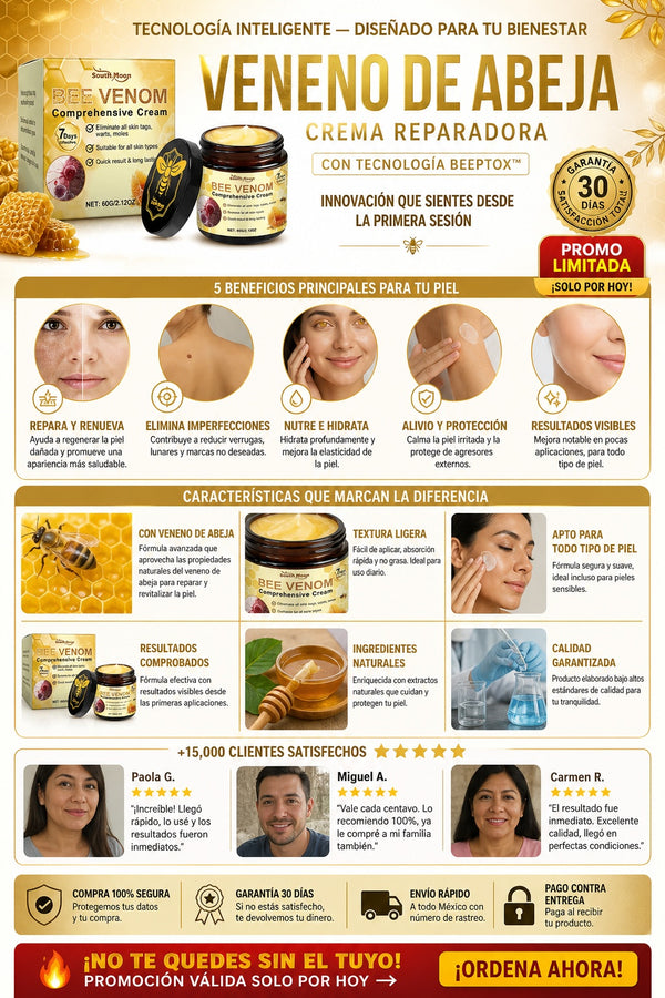 Crema Reparadora Veneno De Abeja - imagen 5