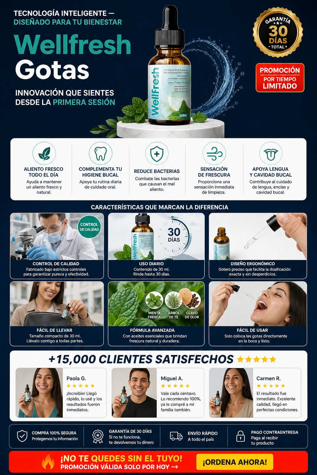 Wellfresh Gotas Mal Aliento 30ml - imagen 5