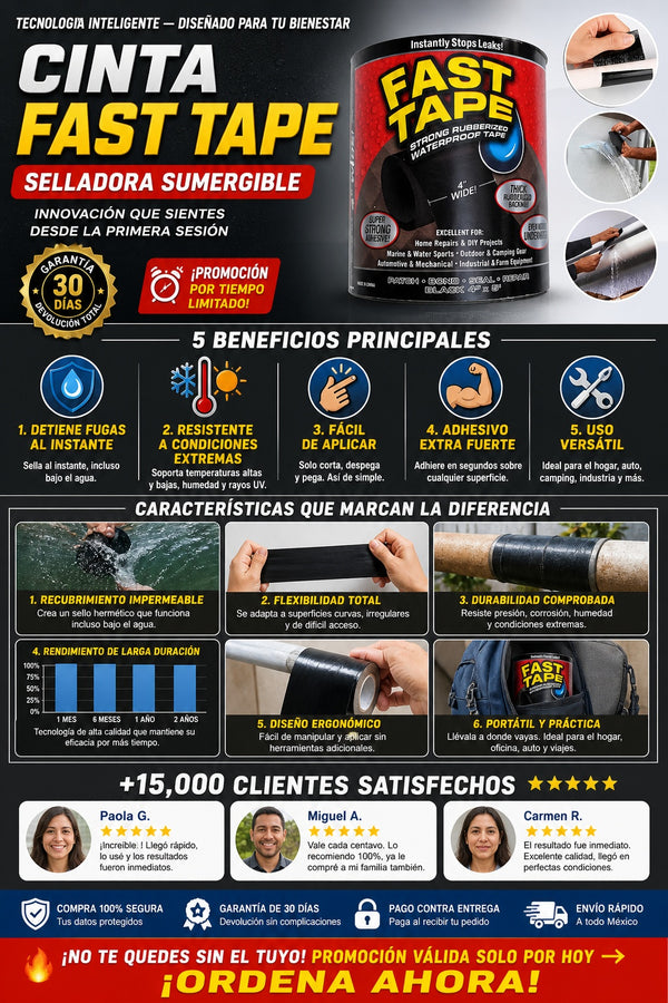 Cinta Fast Tape Selladora Sumergible - imagen 5