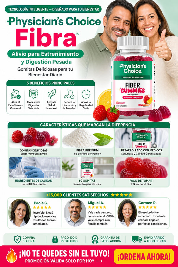 Physician’s Choice Fibra – Alivio para Estreñimiento y Digestión Pesada - imagen 5