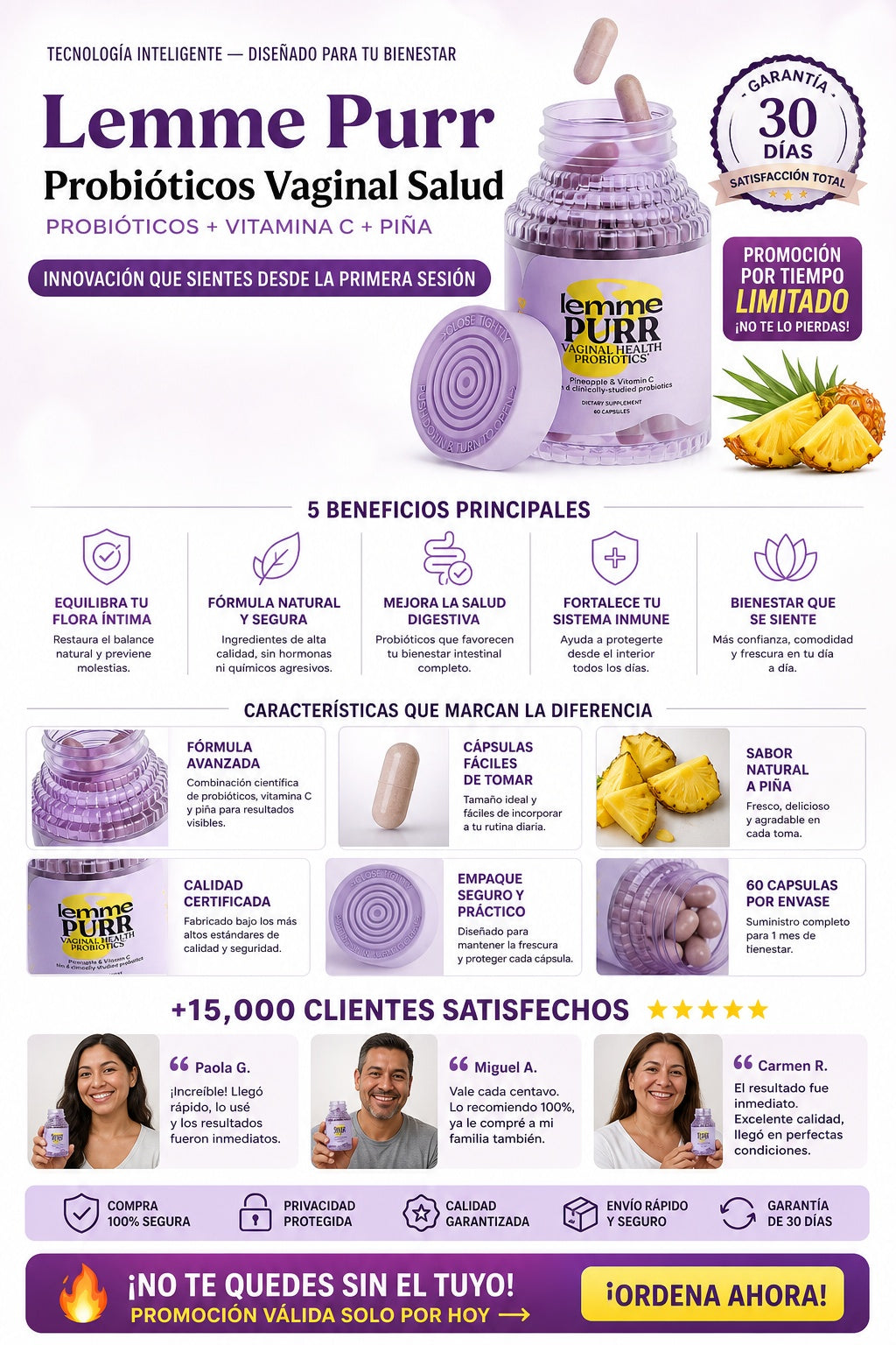 Lemme Purr Probioticos Vaginal Salud - imagen 5