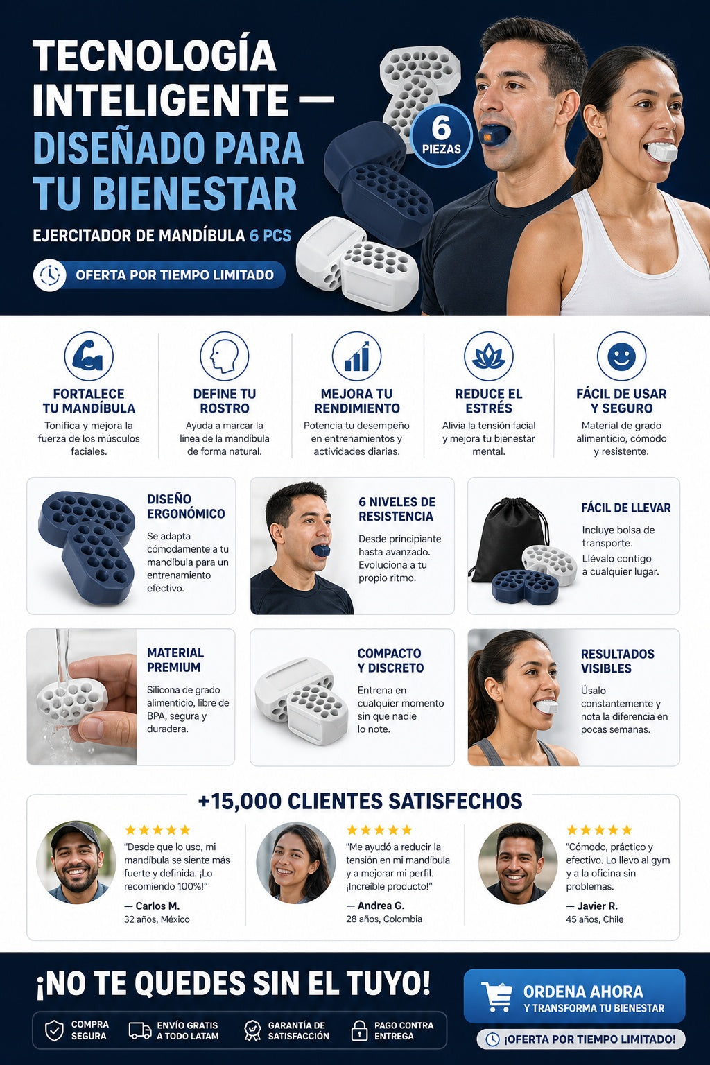 Ejercitador De Mandibula 6 Pcs - imagen 5