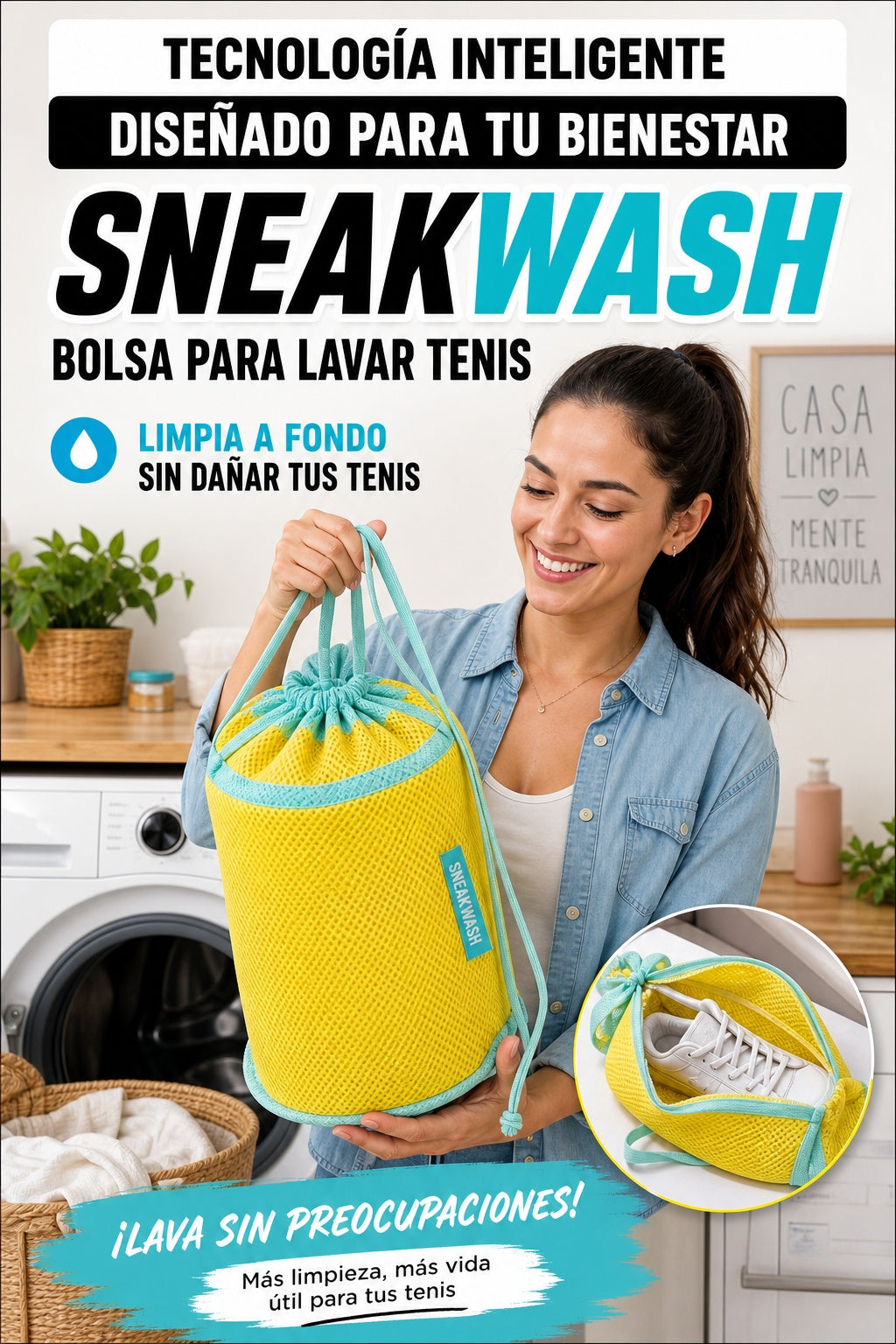 Bolsa Para Lavar Tenis Sneakwash - imagen 5