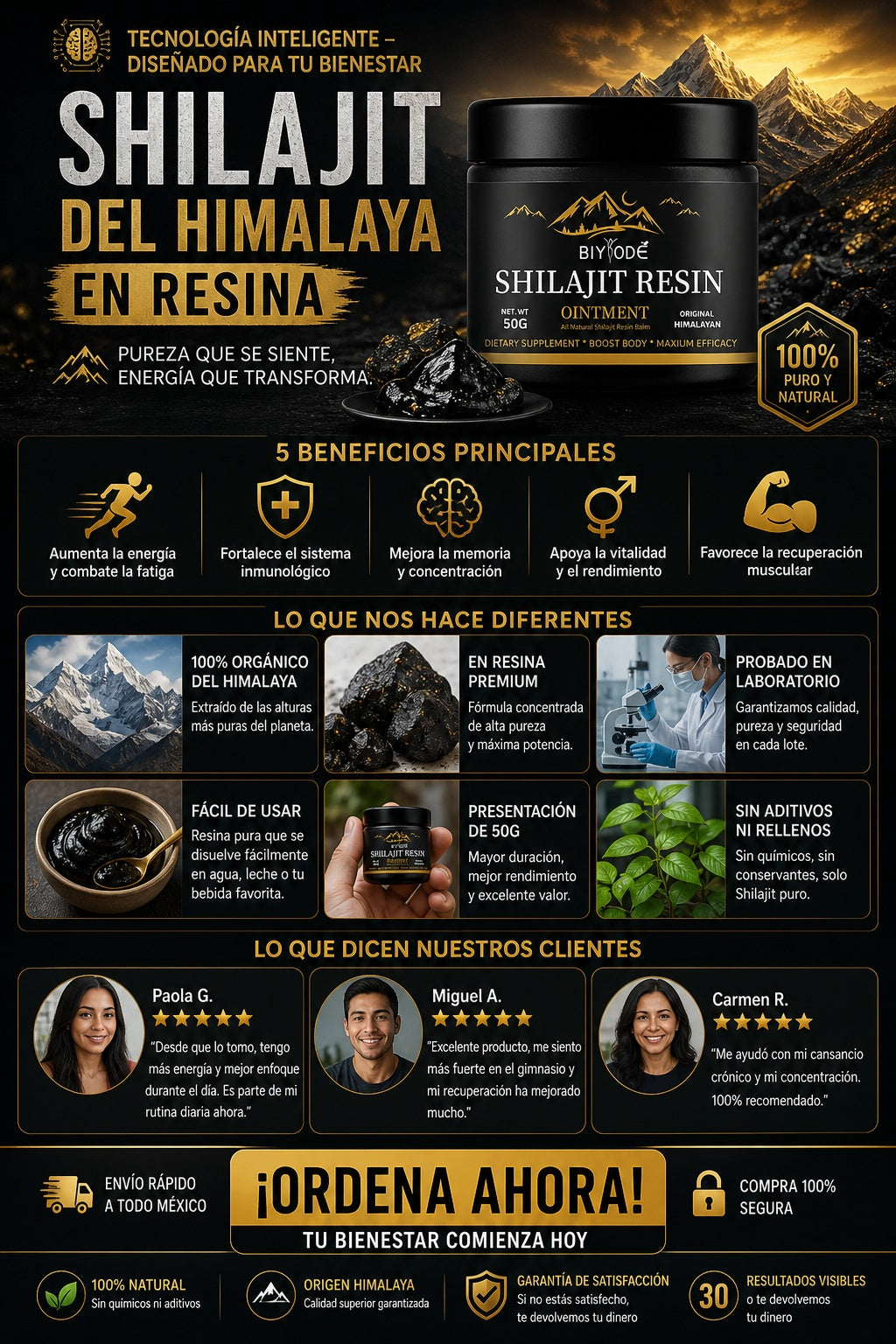 Shilajit Del Himalaya En Resina 50g - imagen 5