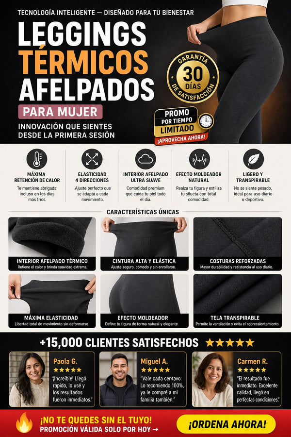 Leggings Termicos Afelpados Para Mujer - imagen 5