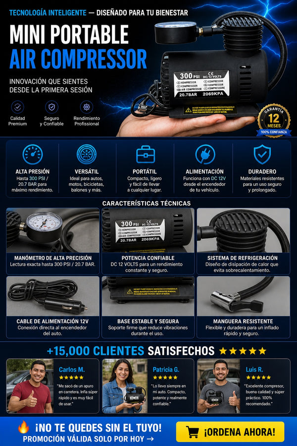 Mini Compresor De Aire Portatil - imagen 5