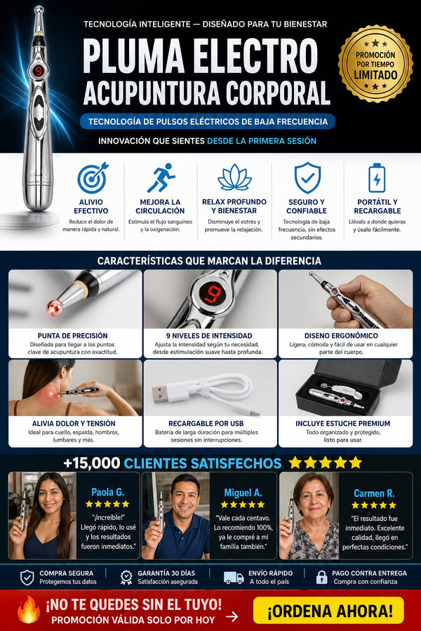 Pluma Electro Acupuntura Corporal - imagen 5