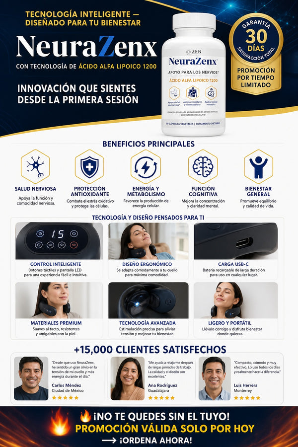 Suplemento Neurazenx Nutrients Nervios - imagen 5