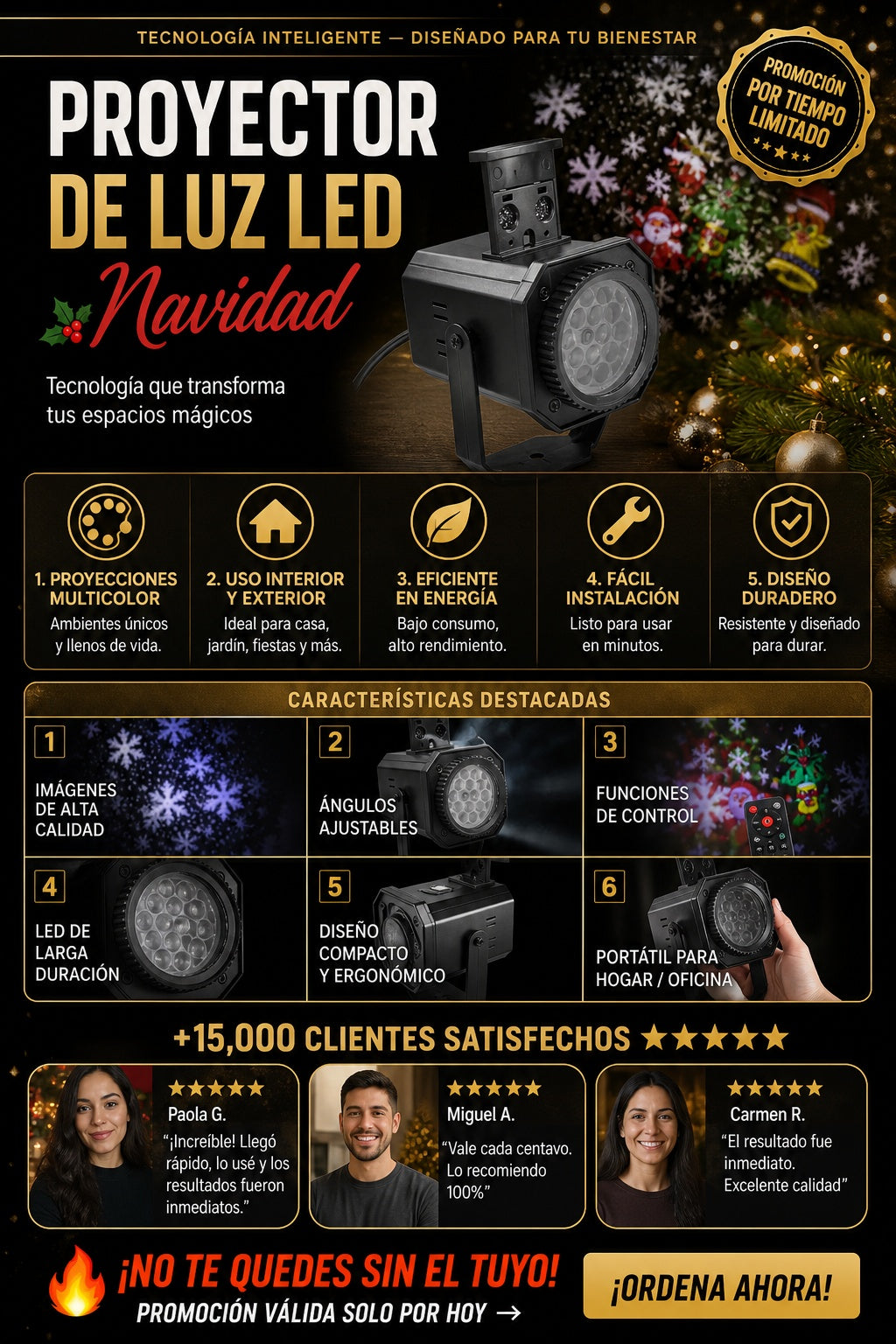 Proyector De Luz Led Navidad - imagen 5