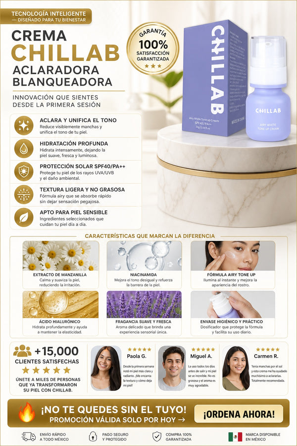 Crema Chillab Aclaradora Blanqueadora - imagen 5