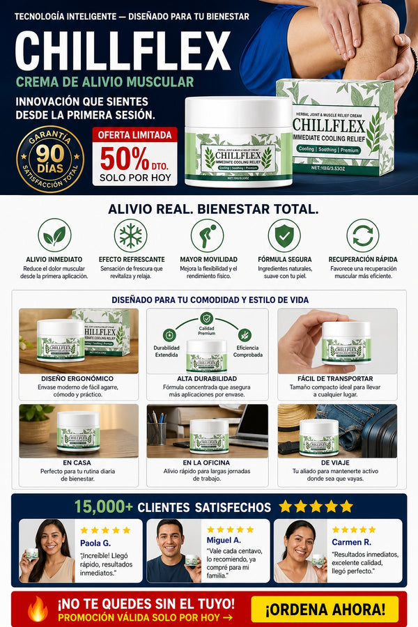 Crema Chillflex Alivia Musculos Viral - imagen 5