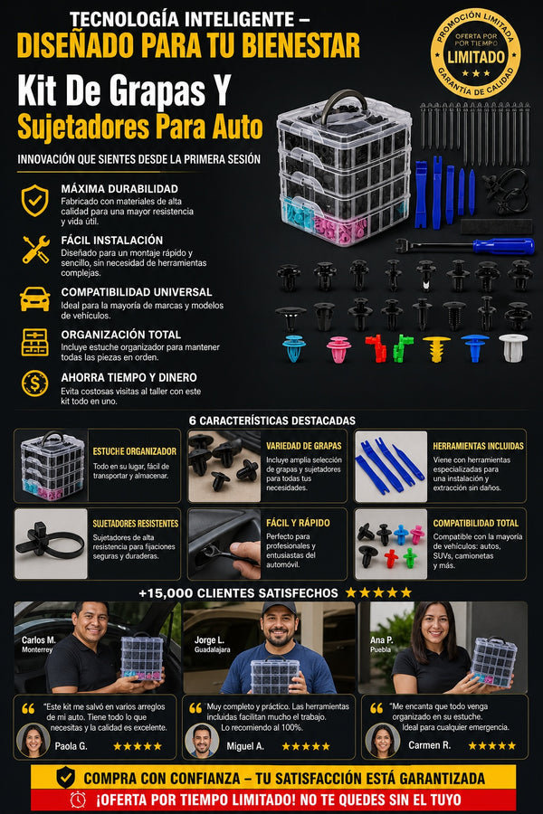 Kit De Grapas Y Sujetadores Para Auto - imagen 5