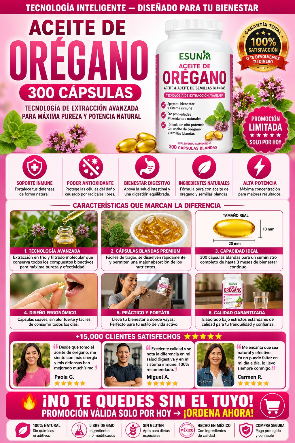 Aceite De Oregano 300 Capsulas - imagen 5