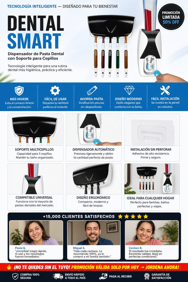Dispensado Pasta Dental Porta Cepillos - imagen 5