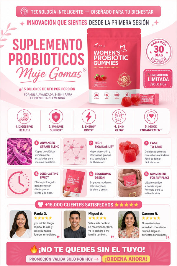 Suplemento Probioticos Muje Gomas - imagen 5