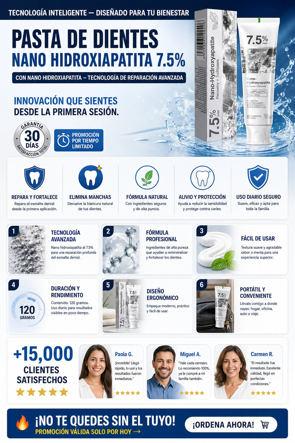 Pasta de Dientes Nano Hidroxiapatita 7.5% - imagen 5