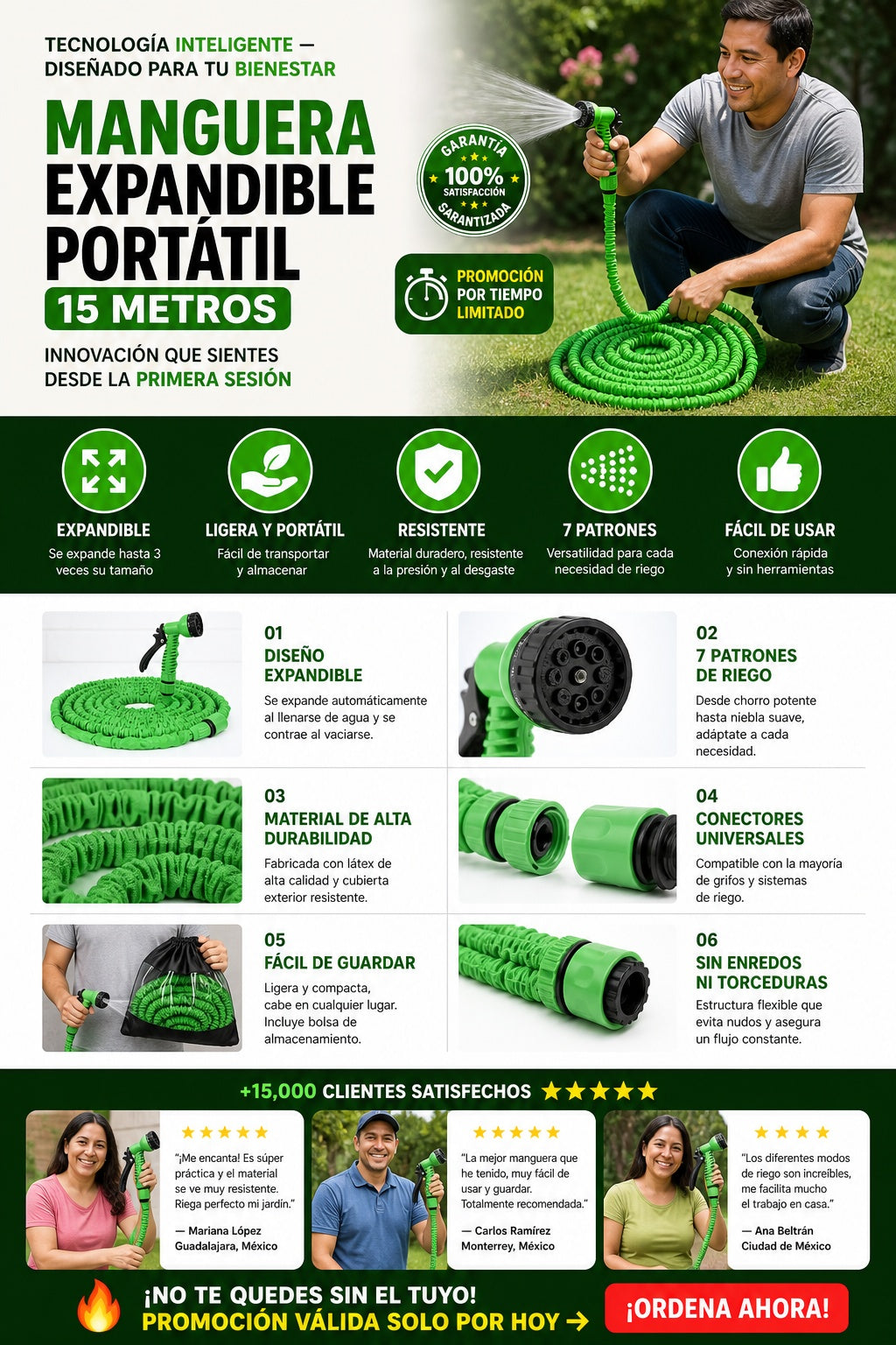 Manguera Expandible Portatil 15metros - imagen 5