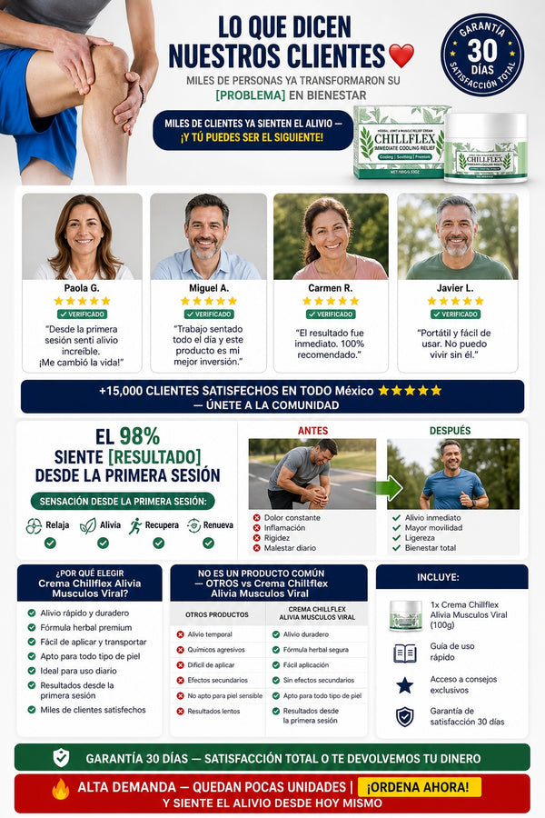 Crema Chillflex Alivia Musculos Viral - imagen 6