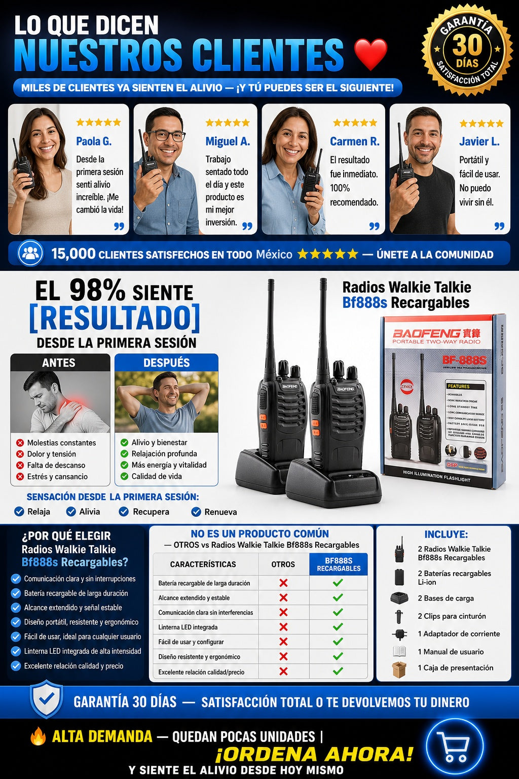 Radios Walkie Talkie Bf888s Recargables - imagen 6