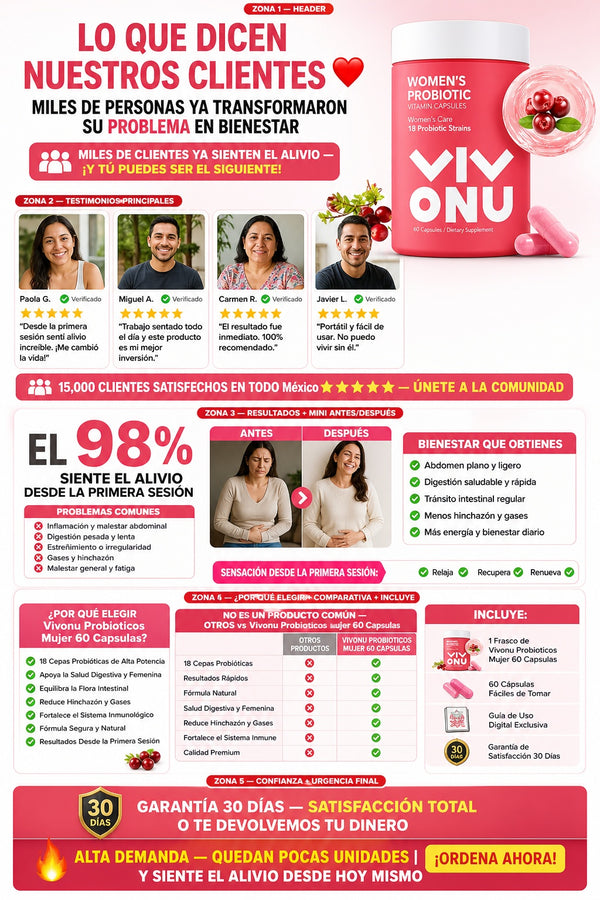 Vivonu Probioticos Mujer 60 Capsulas - imagen 6
