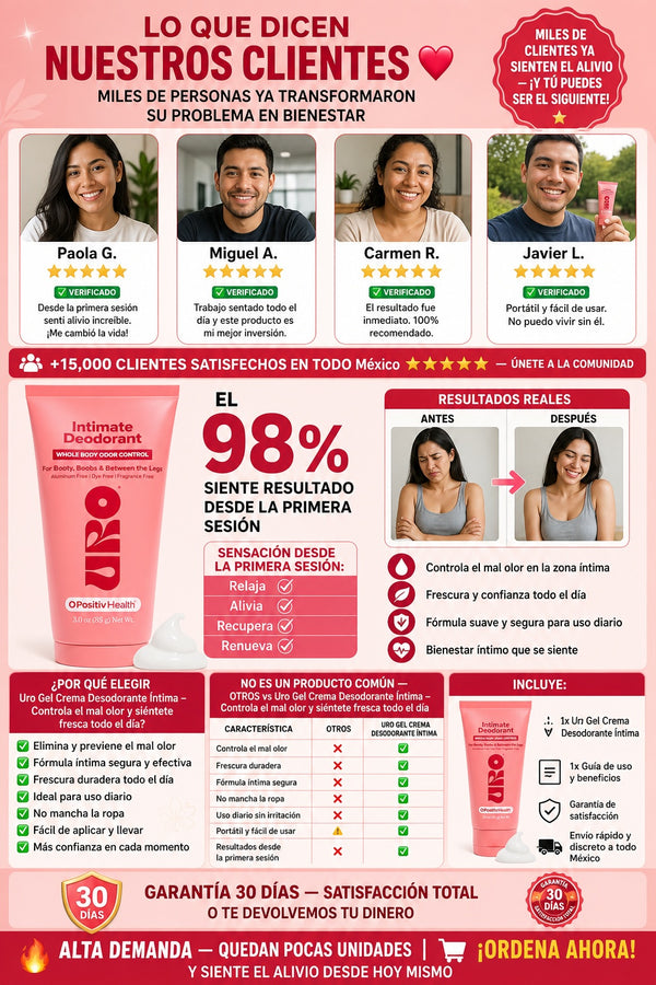 Uro Gel Crema Desodorante Íntima – Controla el mal olor y siéntete fresca todo el día - imagen 6