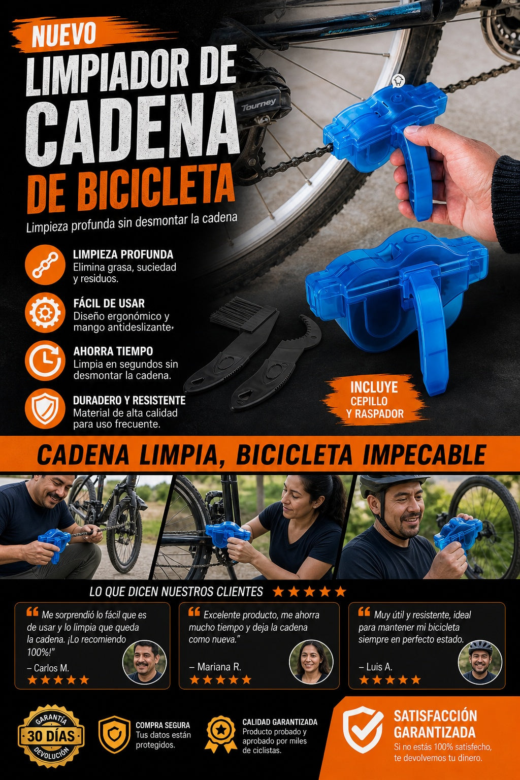 Limpiador De Cadena Bicicleta - imagen 6