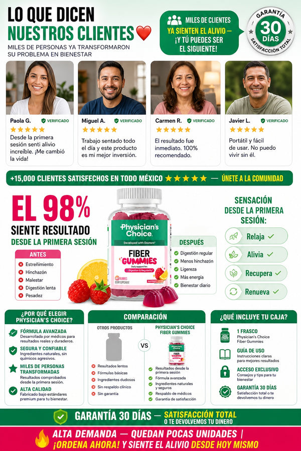 Physician’s Choice Fibra – Alivio para Estreñimiento y Digestión Pesada - imagen 6