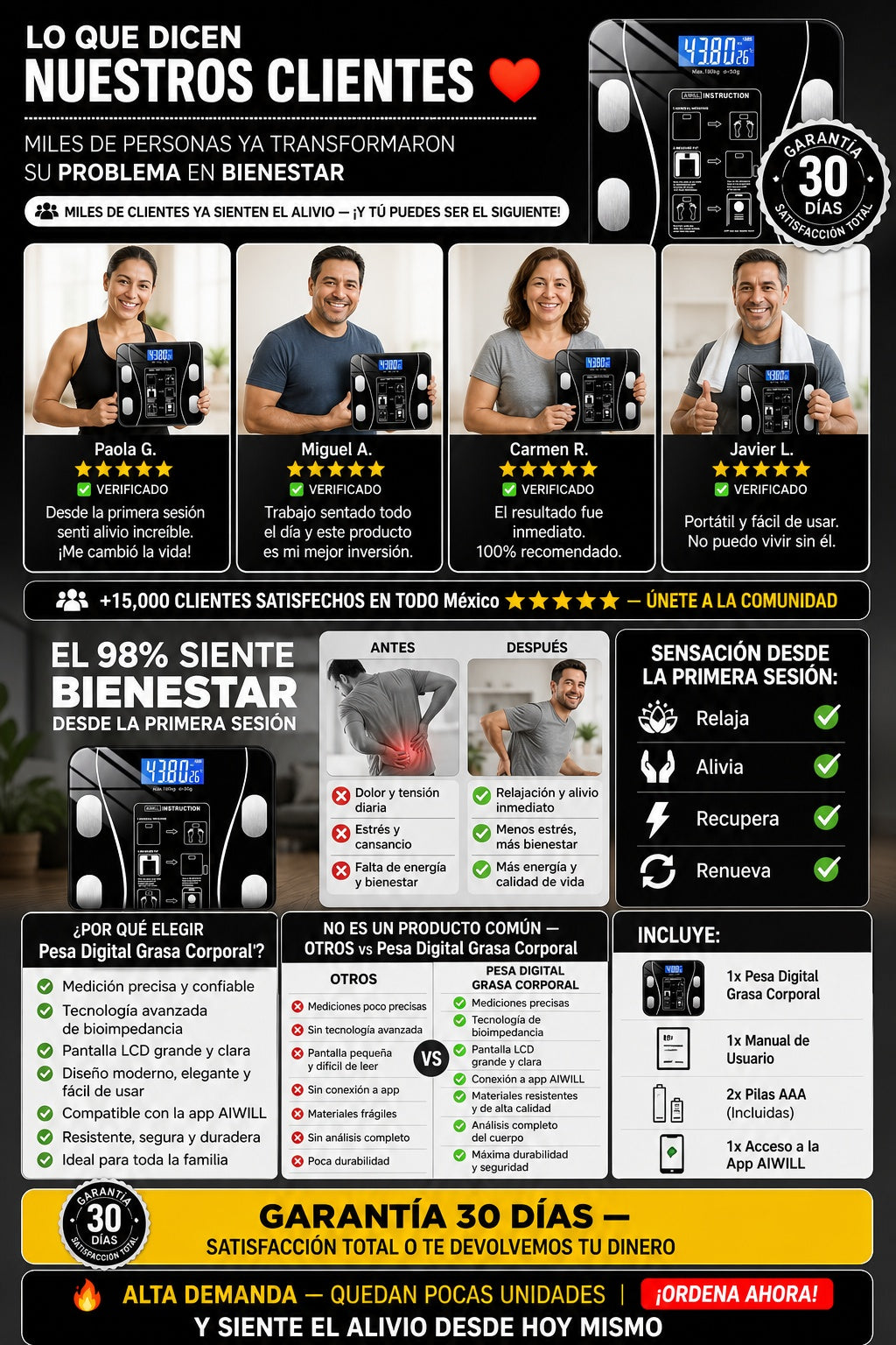 Pesa Digital Grasa Corporal - imagen 6