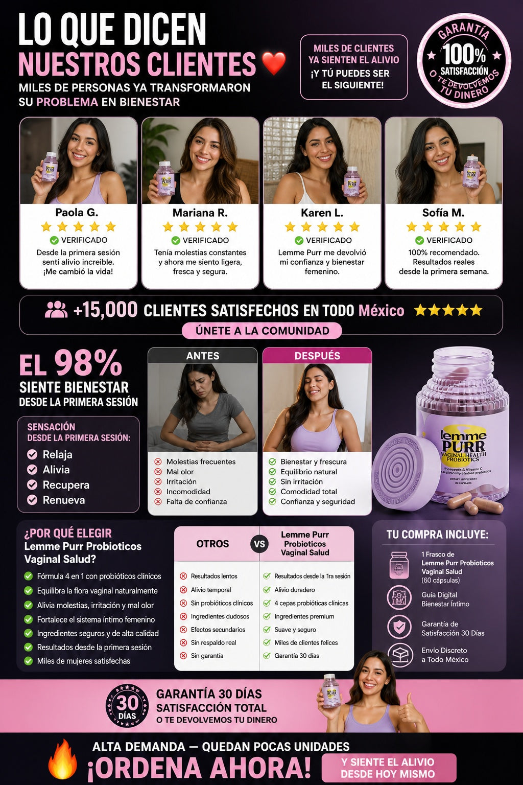 Lemme Purr Probioticos Vaginal Salud - imagen 6