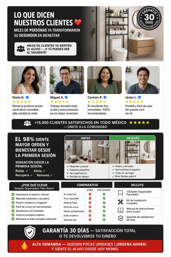Estante Organizador Para Bano - imagen 6