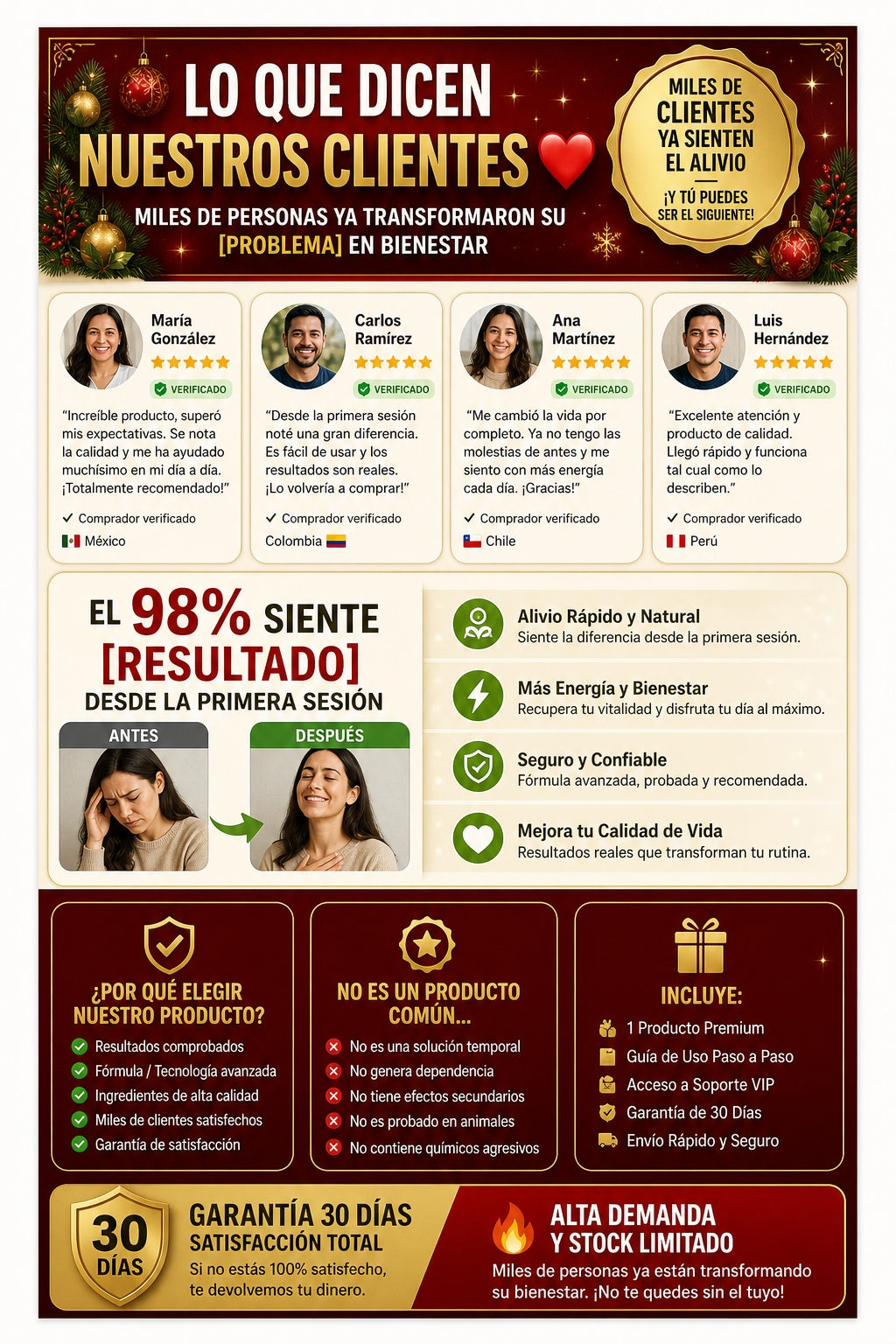 Funda Para Puerta Navideña Decorativa Santa Claus - imagen 6