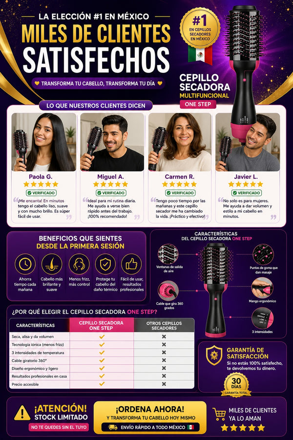 Cepillo Secadora Multifuncional One Step - imagen 6