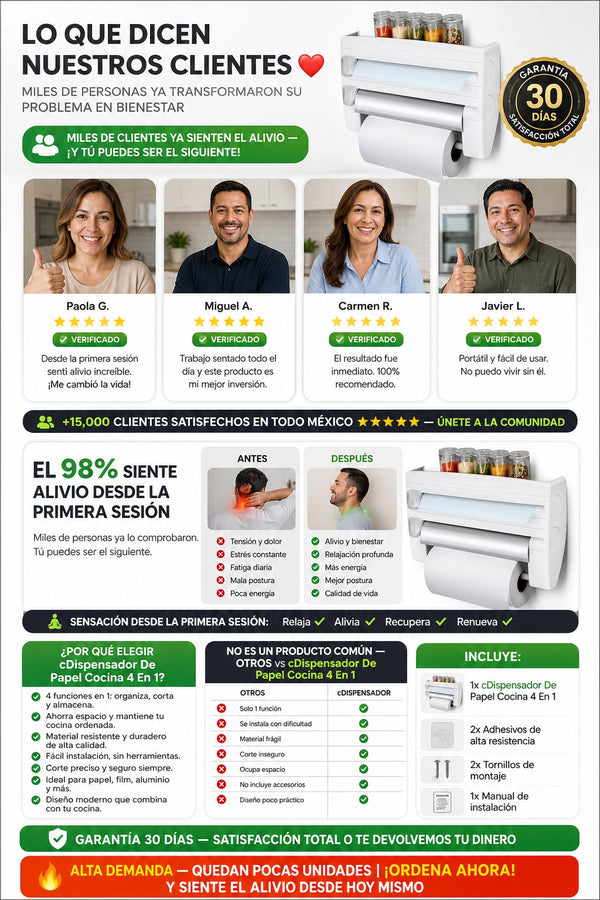 cDispensador De Papel Cocina 4 En 1 - imagen 6