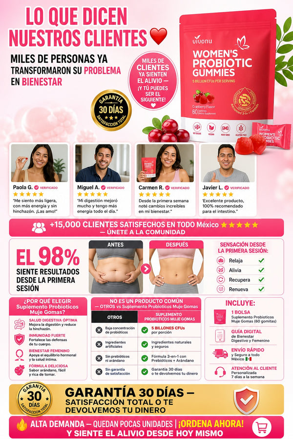 Suplemento Probioticos Muje Gomas - imagen 6
