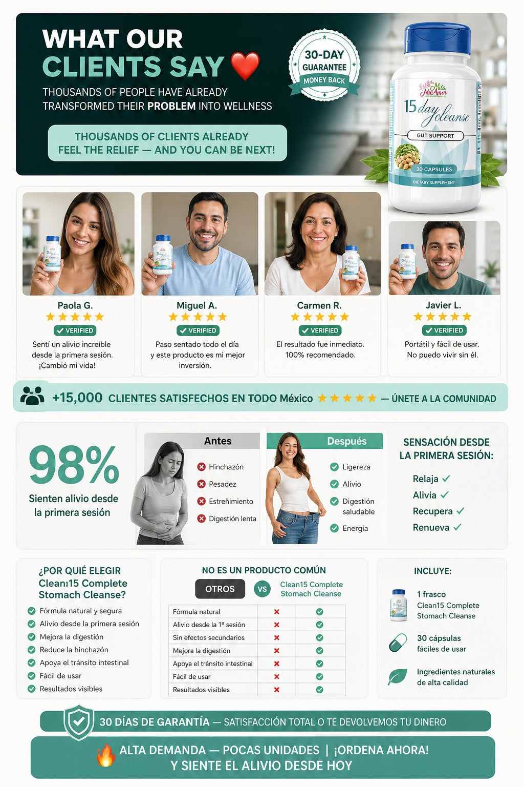 Clean15 Limpieza Completa Estomacal - imagen 6
